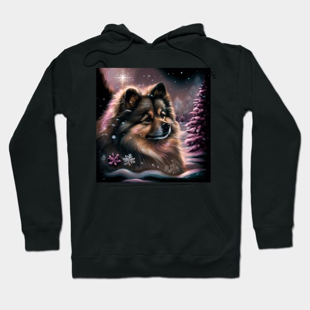 Finnish Lapphund In Winter Magic Hoodie by Enchanted Reverie